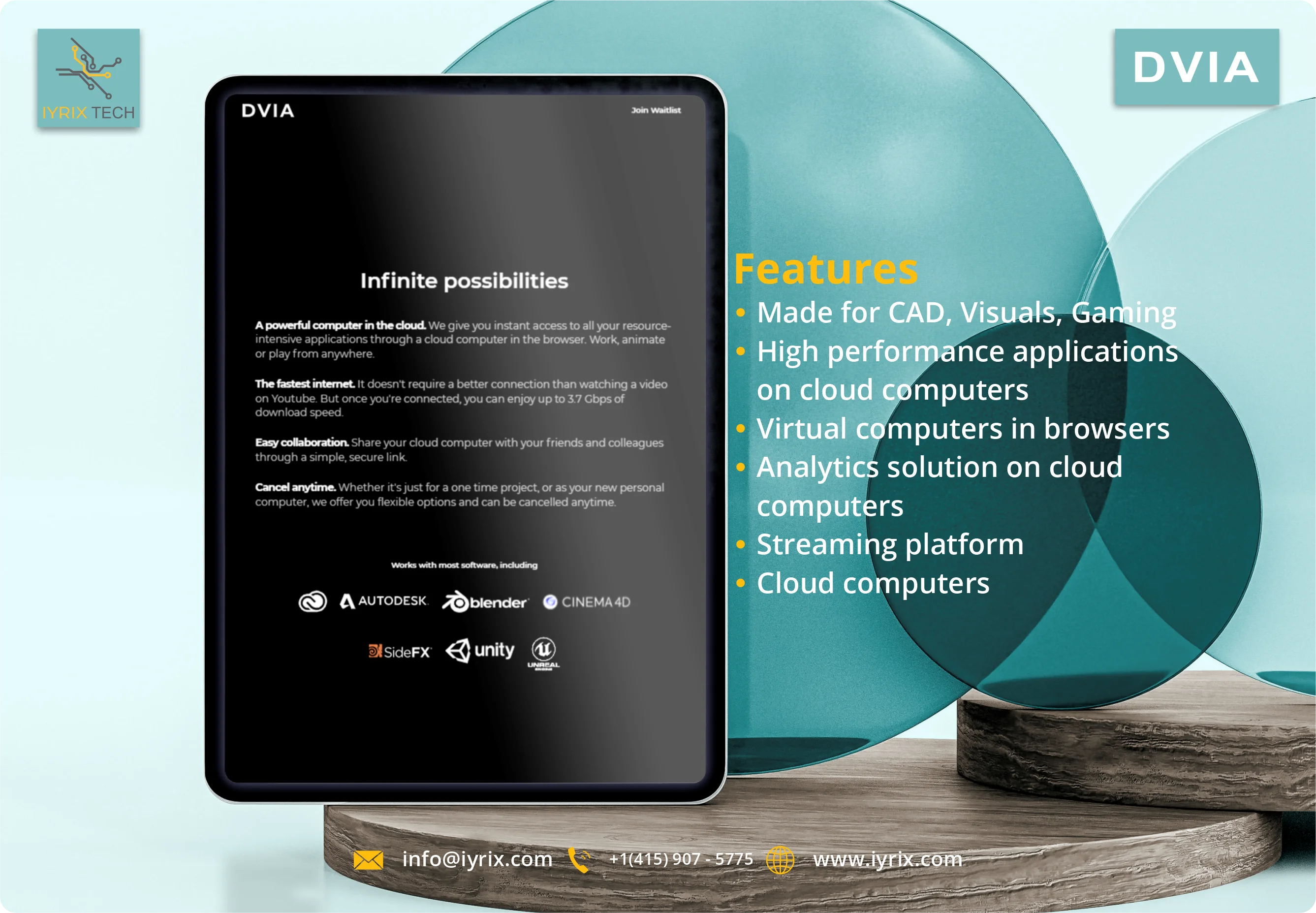 Made for CAD, Visuals, Gaming
                                                                High performance applications
                                                                on cloud computers
                                                                Virtual computers in browsers
                                                                Analytics solution on cloud
                                                                computers
                                                                Streaming platform
                                                                Cloud computers
                                                                